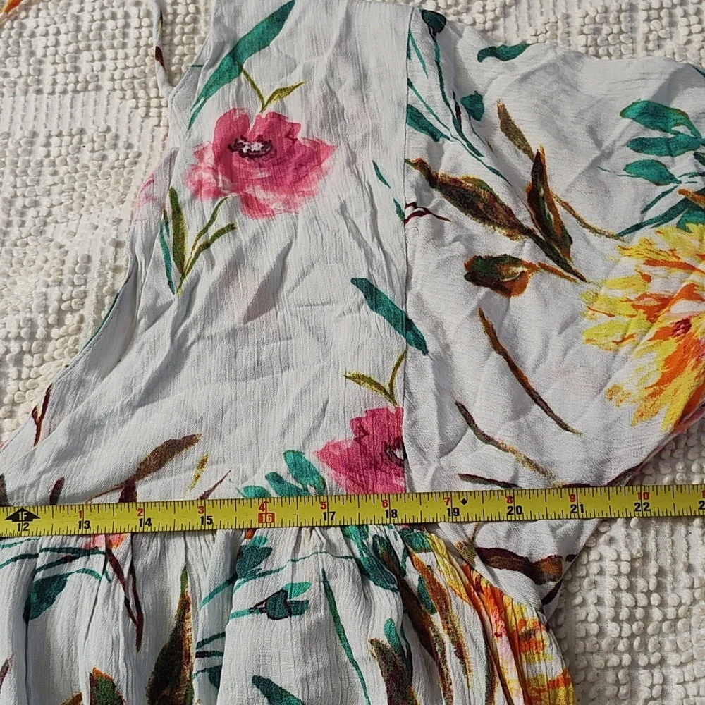 By Together Floral Mini Dress in Cream and Pink - Picture 10 of 13